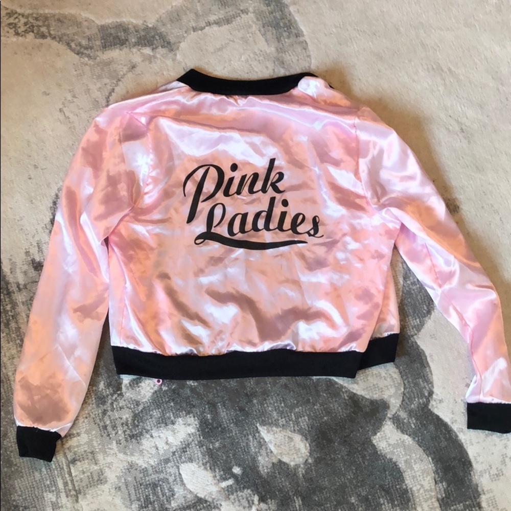 Grease Costume Pink Ladies Jacket with Zipper